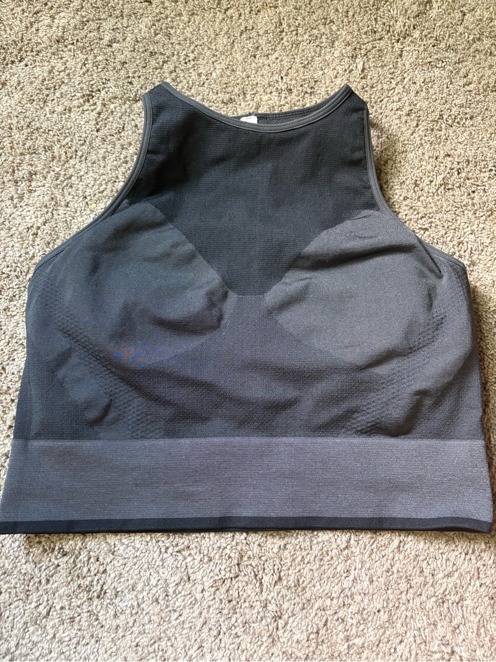 Lululemon seamless mesh self bra training tank Size 10
